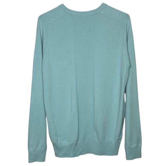 AG Adriano Goldschmied Sweater Mens M Blue V-Neck Vented Golf Preppy Green Label - Picture 2 of 11